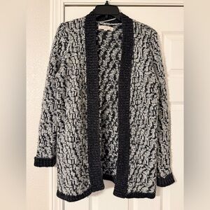 LOFT Monochrome Knit Cardigan